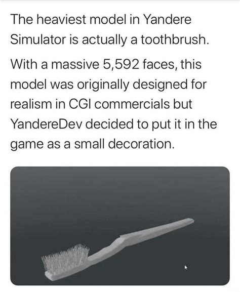 yandere simulator toothbrush